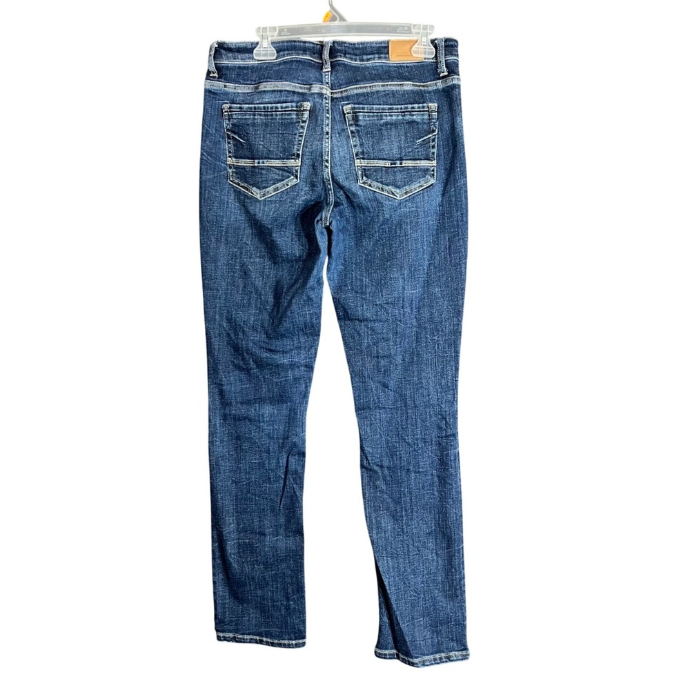 BKE Womens Size 30x32 Payton Mid-Rise Straight Universal Fit Blue Denim Stretch - Picture 3 of 16